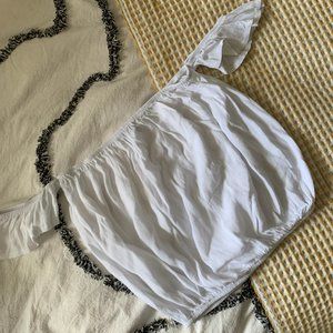 Brandy Melville White Off The Shoulder Top